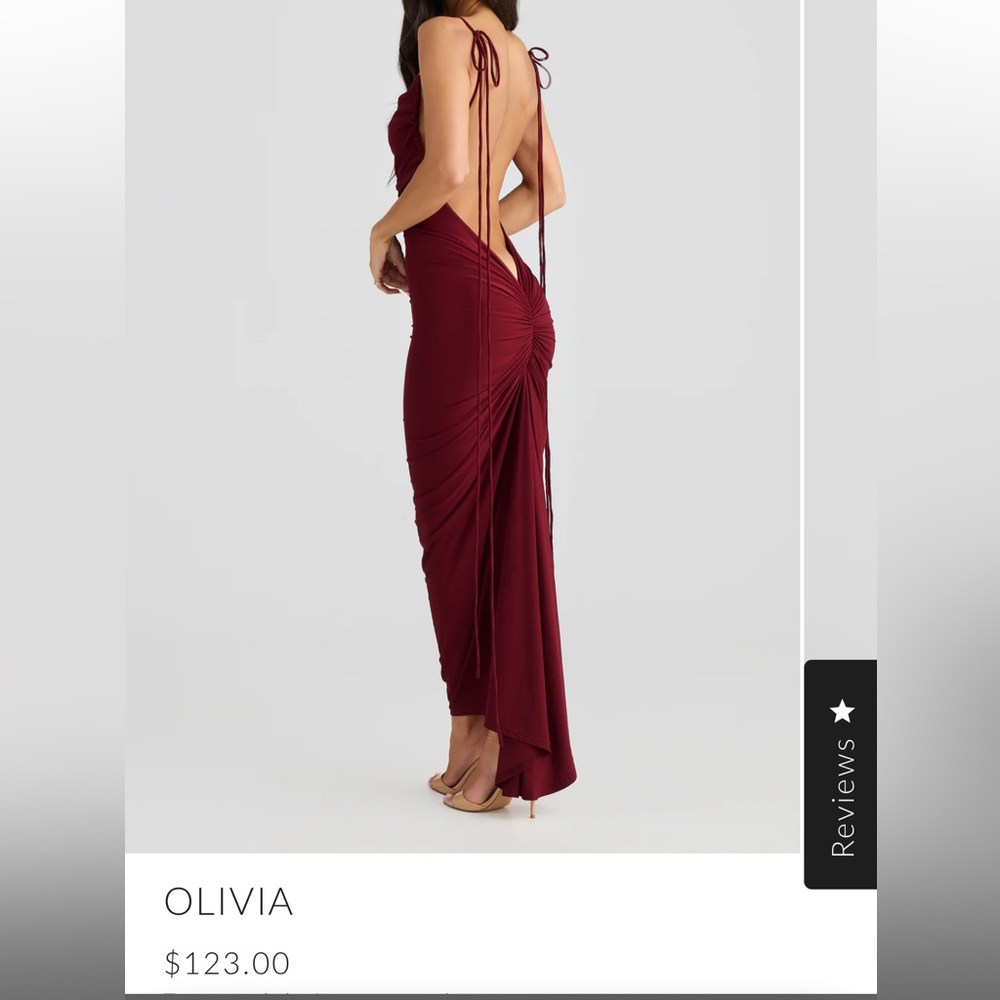 Open back dress